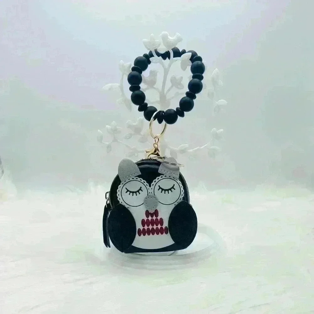 Owl Coin Card Mini Keychain Wallet Wristlet